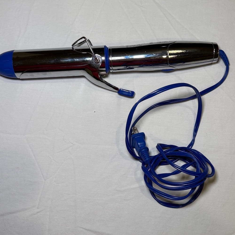 Revlon Perfect Heat Ceramic 1" Curling Iron in Chrome Finish EUC - Picture 3 of 5